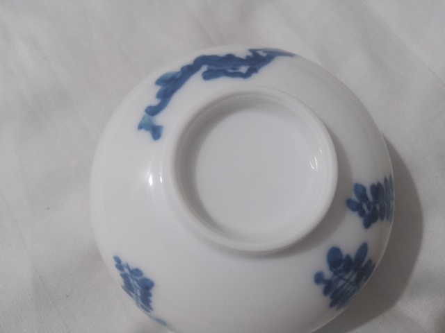 古玩陶瓷工藝品青花花鳥杯真品鑒賞圖