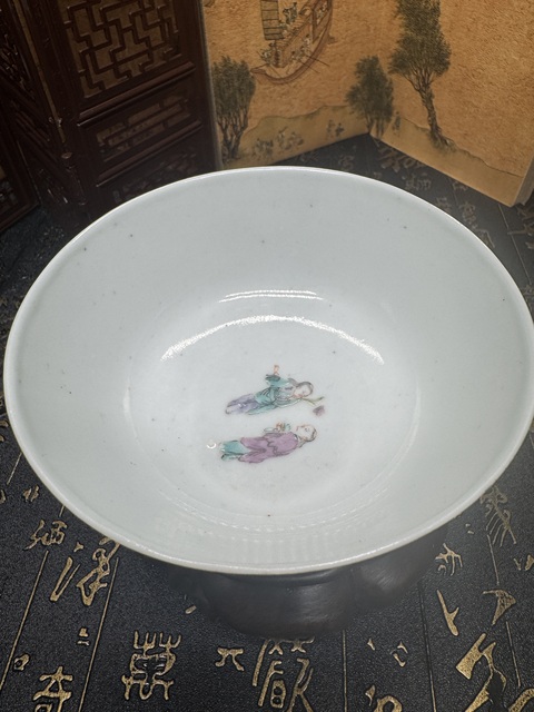 古玩陶瓷清同治 粉彩百字龍燈碗拍賣，當前價格6580元