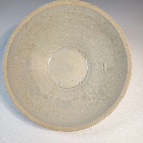 古玩陶瓷宋代青白釉六出筋斗笠碗拍賣,當前價格888元