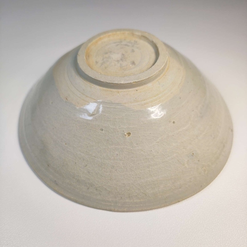 古玩陶瓷宋代青白釉六出筋斗笠碗拍賣,當前價格888元