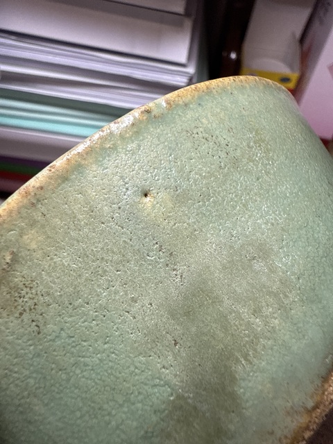 古玩陶瓷綠釉碗真品鑒賞圖