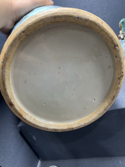 古玩陶瓷清末民初大雅齋風格龍紋蓋罐真品鑒賞圖