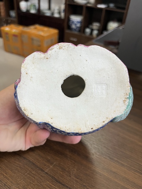 古玩陶瓷粉彩彌勒笑佛拍賣,當前價格5500元