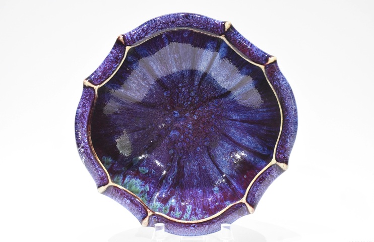 古玩陶瓷窯變釉碗真品鑒賞圖