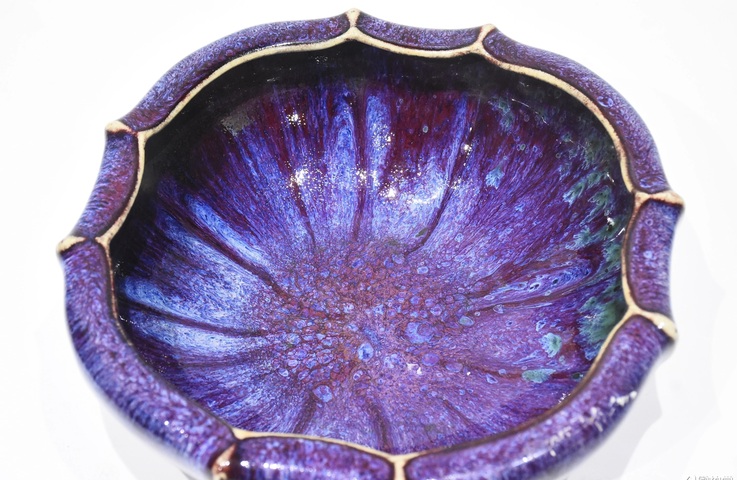 古玩陶瓷窯變釉碗真品鑒賞圖