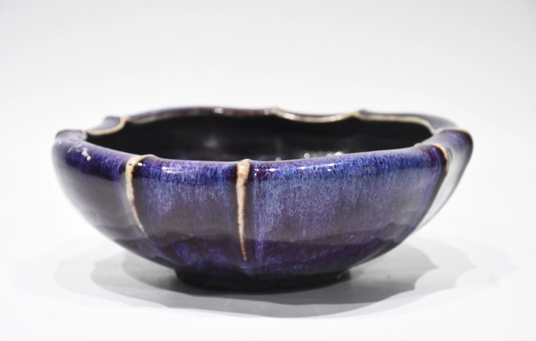 古玩陶瓷窯變釉碗真品鑒賞圖