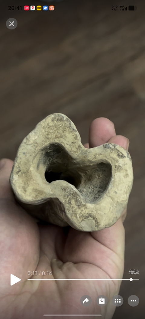 古玩陶瓷灰陶人物俑，模糊，偏老真品鑒賞圖