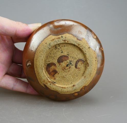 古玩陶瓷精品:明晚期耀州窯紫金釉水洗(文房雅器)拍賣,當前價格407元