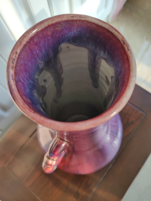 古玩陶瓷紅釉瓶真品鑒賞圖