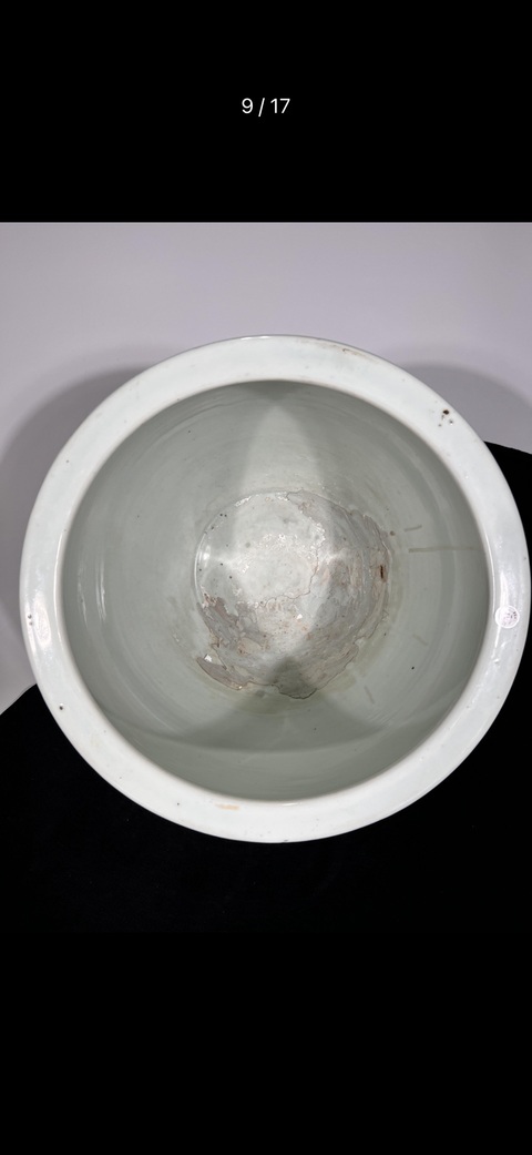 古玩陶瓷青花龍紋缸真品鑒賞圖