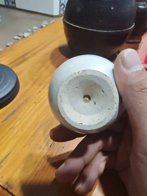 古玩陶瓷建寧窯青白釉高足杯真品鑒賞圖