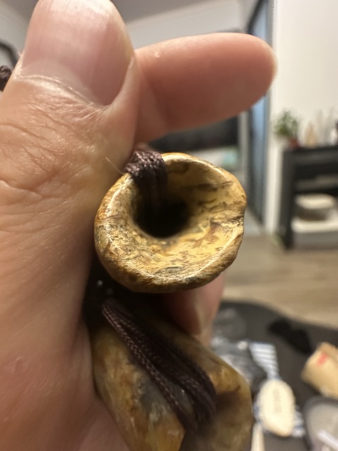 古玩玉器河磨玉勒真品鑒賞圖