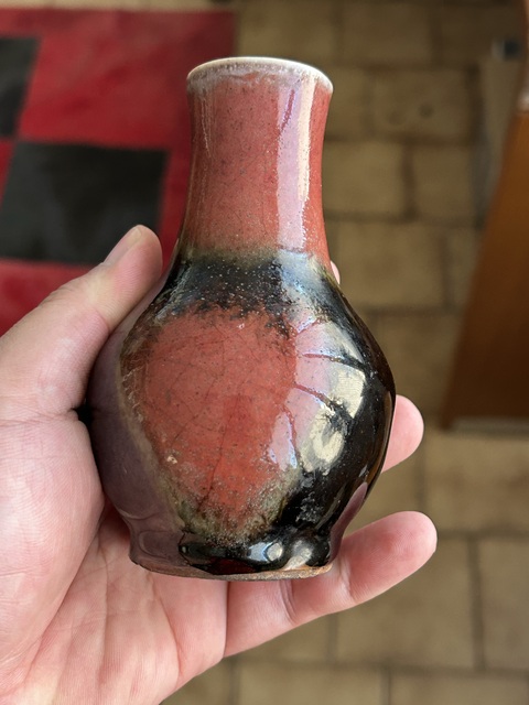 古玩陶瓷窯變釉瓶真品鑒賞圖