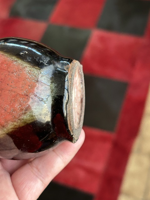 古玩陶瓷窯變釉瓶真品鑒賞圖