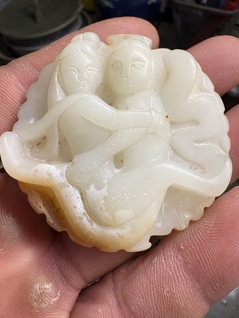 古玩玉器伏羲女媧佩真品鑒賞圖