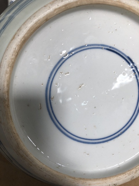 古玩陶瓷偏復窯，清康熙風格山水高士圖粥罐真品鑒賞圖