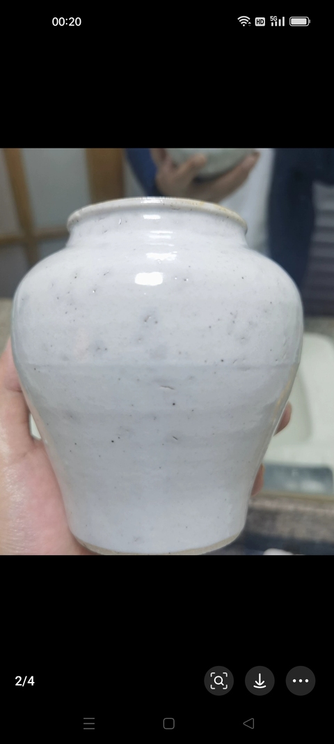 古玩陶瓷白釉罐真品鑒賞圖