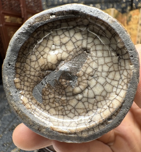 古玩陶瓷明晚期 青花小罐子真品鑒賞圖
