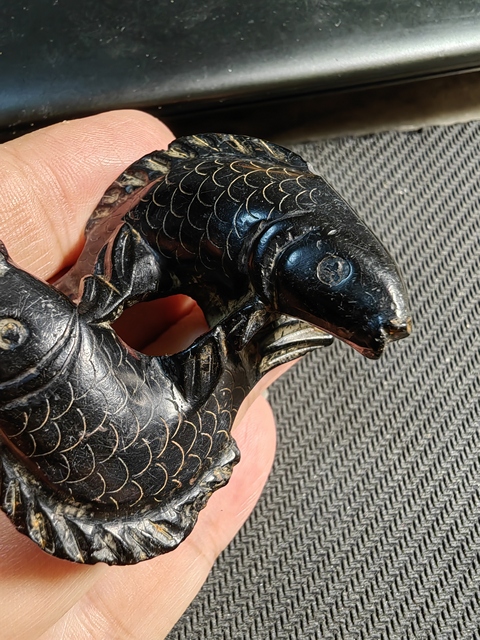 古玩玉器雙魚真品鑒賞圖