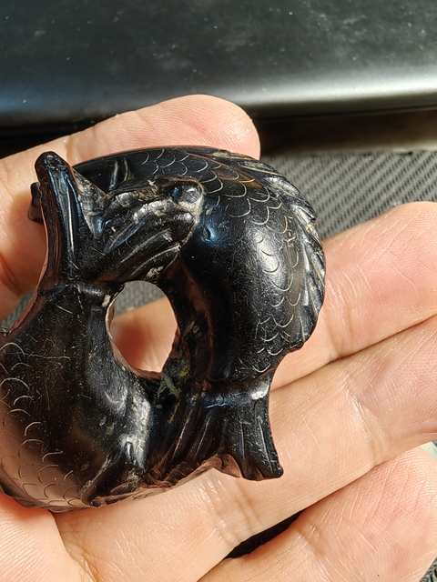 古玩玉器雙魚真品鑒賞圖