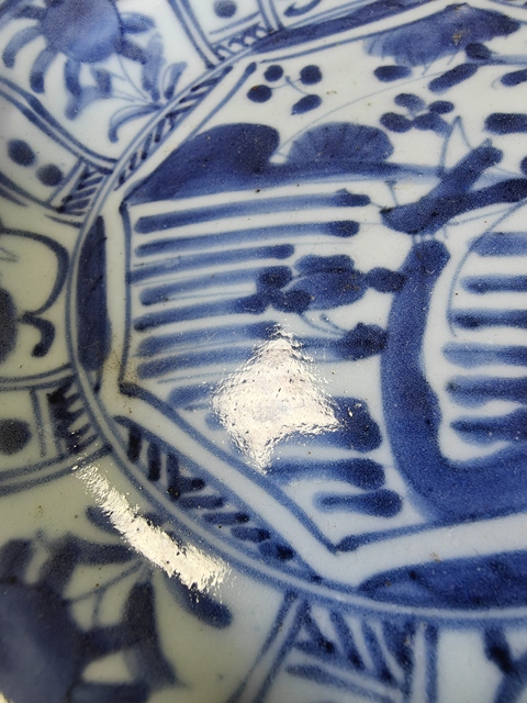 古玩陶瓷日本江戶青花飛黃騰達盤拍賣,當前價格1688元