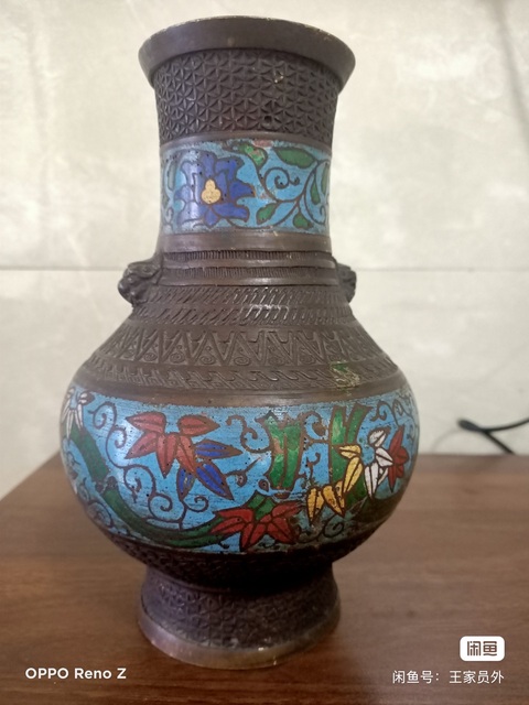 古玩銅器琺瑯彩壺真品鑒賞圖
