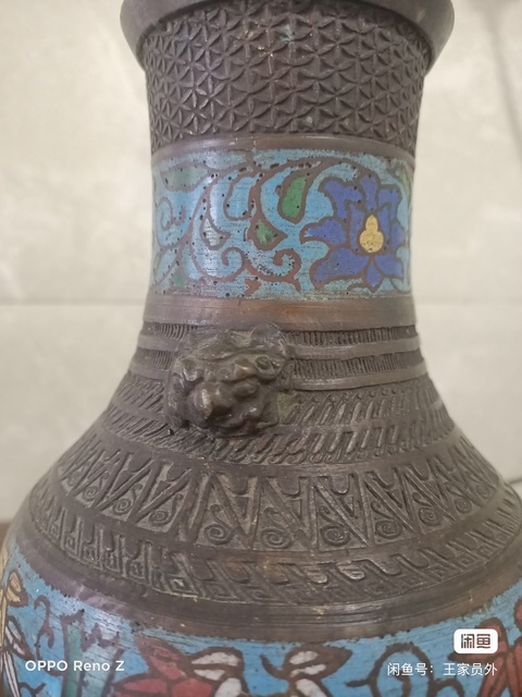 古玩銅器琺瑯彩壺真品鑒賞圖