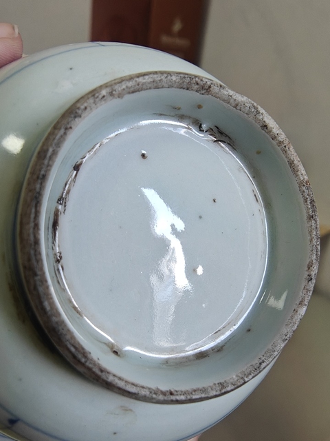 古玩陶瓷青花花鳥紋折沿碗拍賣,當前價格1300元