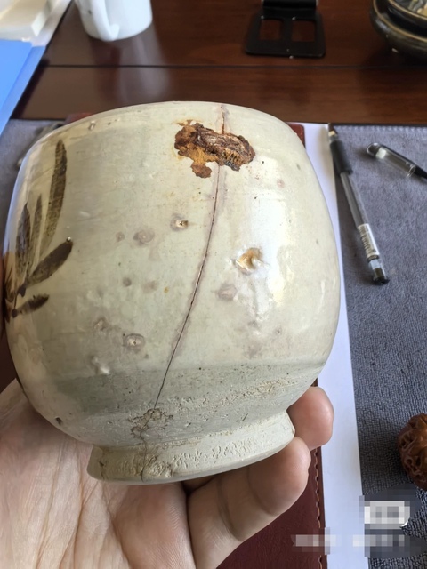 古玩陶瓷磁州窯蓋缸真品鑒賞圖