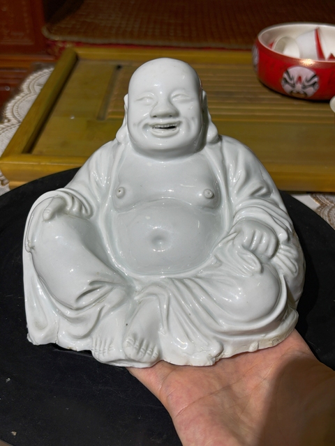 古玩陶瓷德化窯彌勒佛真品鑒賞圖