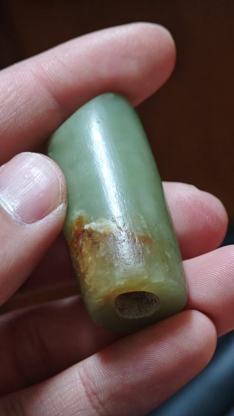 古玩玉器老玉管真品鑒賞圖