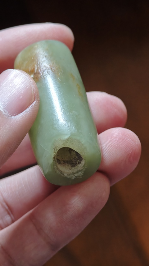古玩玉器老玉管真品鑒賞圖