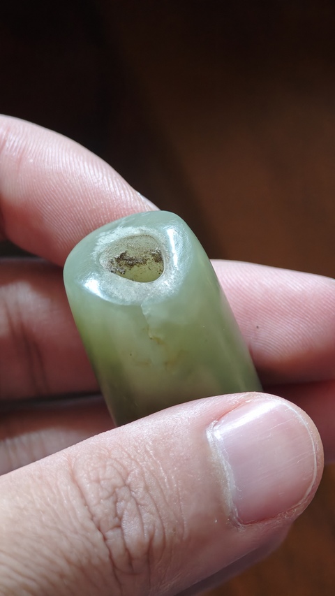 古玩玉器老玉管真品鑒賞圖