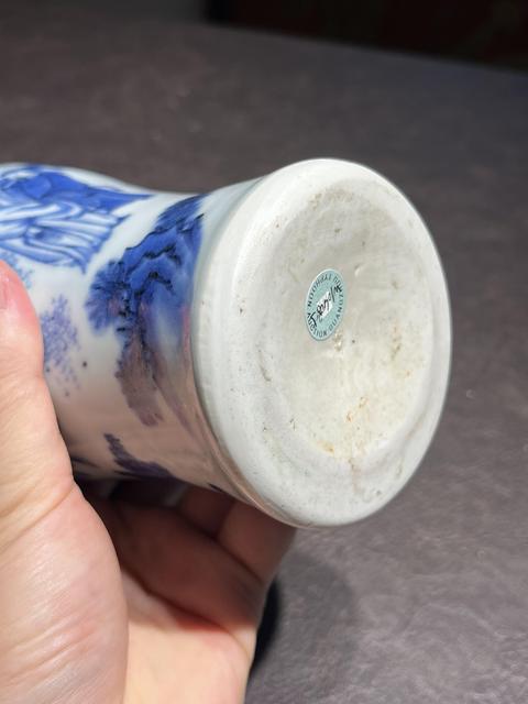 古玩陶瓷青花人物故事紋蓮子罐真品鑒賞圖