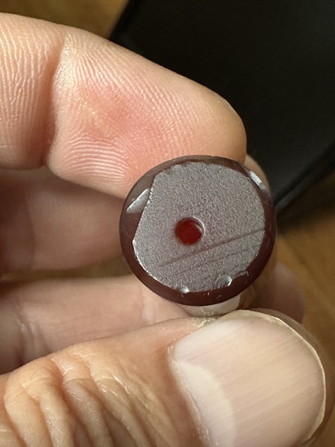 古玩玉器瑪瑙筒珠真品鑒賞圖
