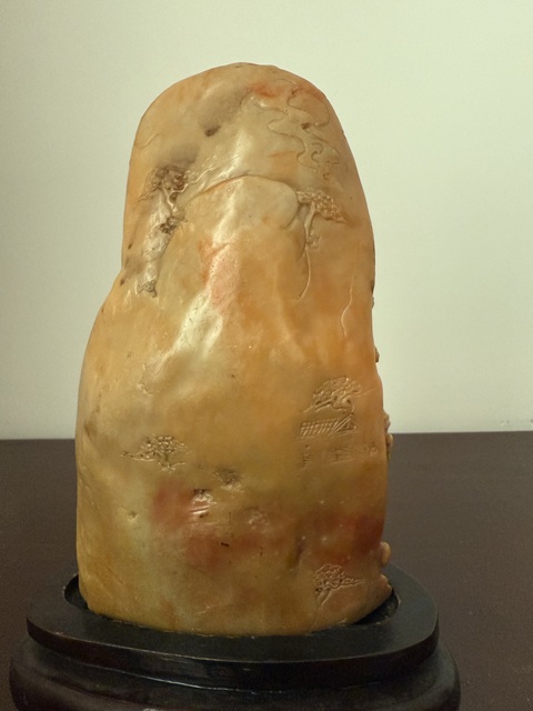 古玩玉器壽山石山子擺件真品鑒賞圖