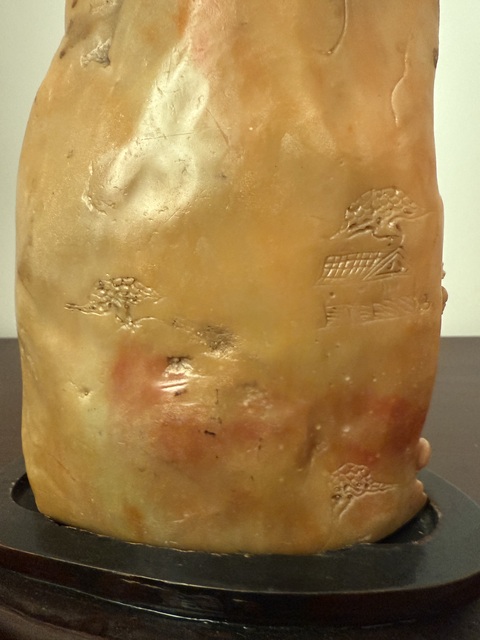 古玩玉器壽山石山子擺件真品鑒賞圖
