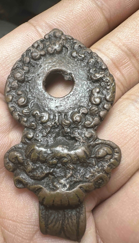 古玩銅器支把扎真品鑒賞圖
