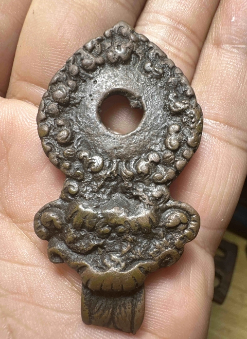 古玩銅器支把扎真品鑒賞圖