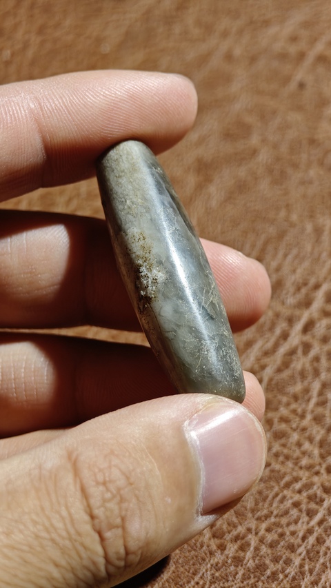 古玩玉器古玉管珠真品鑒賞圖