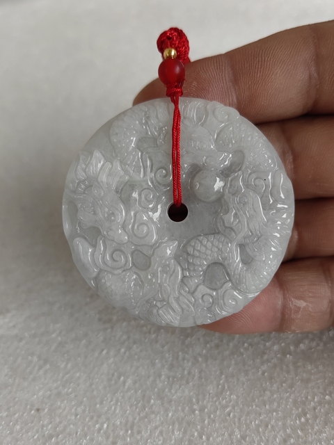 古玩玉器天然翡翠“龍牌”真品鑒賞圖