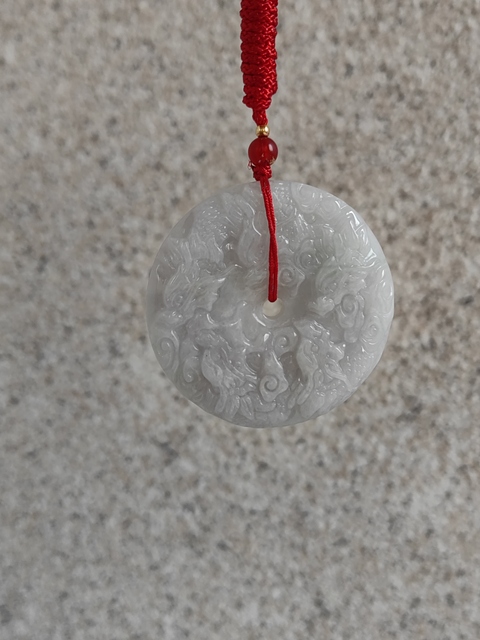 古玩玉器天然翡翠“龍牌”真品鑒賞圖