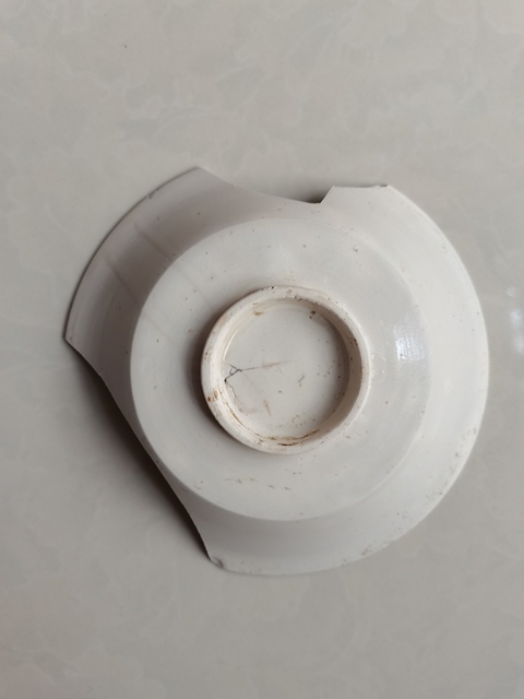 古玩陶瓷定窯白瓷折腰盤拍賣,當前價格0元