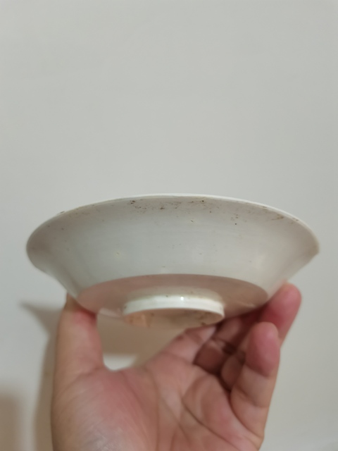 古玩陶瓷定窯白瓷折腰盤拍賣,當前價格0元