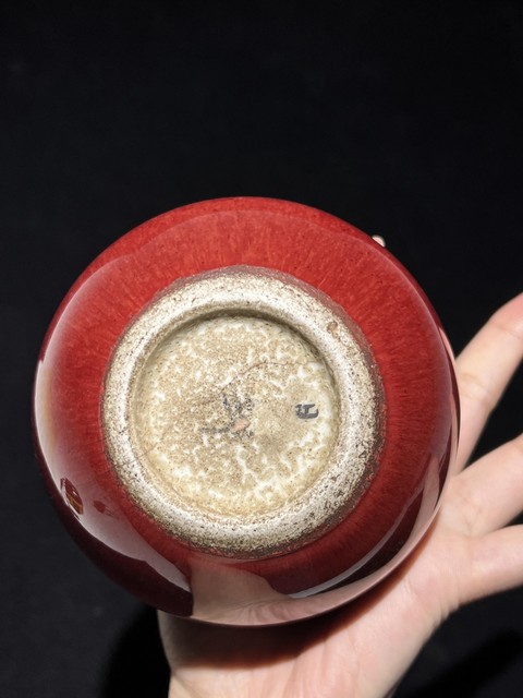 古玩陶瓷鈞紅窯變釉葫蘆瓶真品鑒賞圖