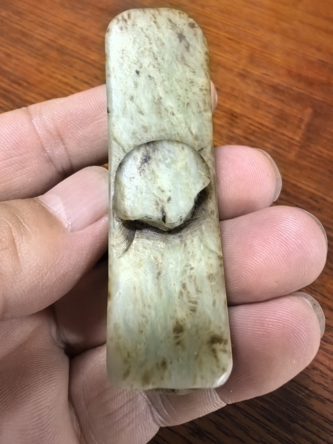 古玩玉器玉帶鉤殘件真品鑒賞圖
