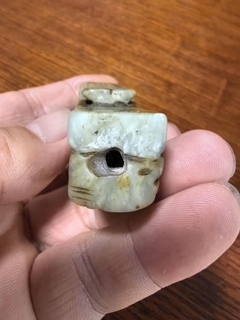 古玩玉器玉帶鉤殘件真品鑒賞圖