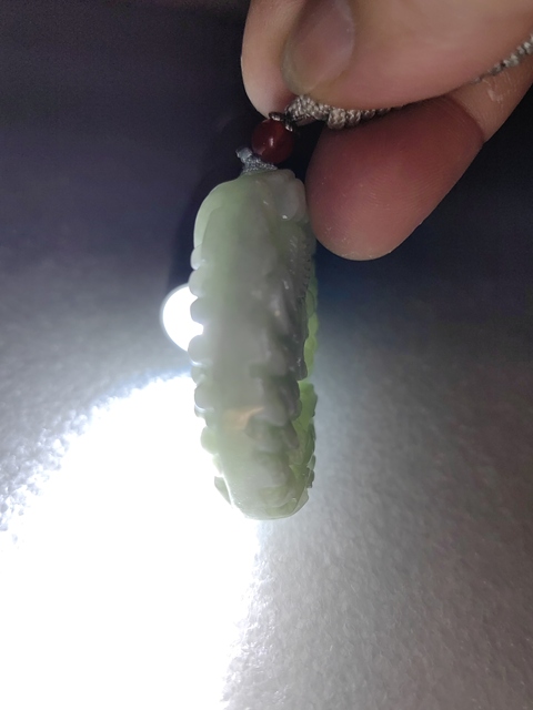古玩玉器天然翡翠雕“花鳥牌”拍賣,當前價格220元