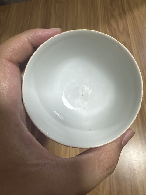 古玩陶瓷道光無雙譜粉彩臥足杯真品鑒賞圖