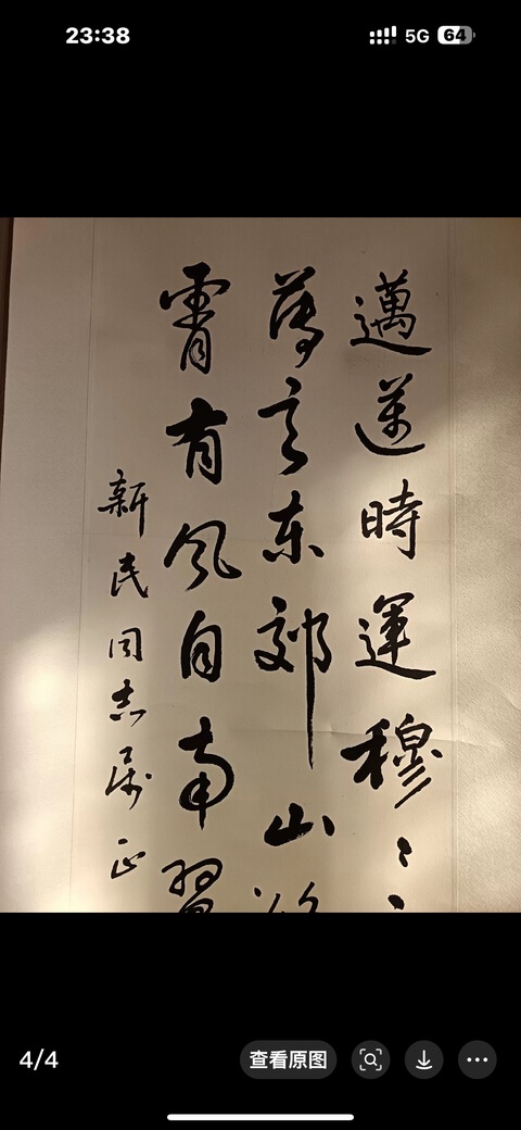 古玩字畫鐘明善行草立軸拍賣,當前價格13800元